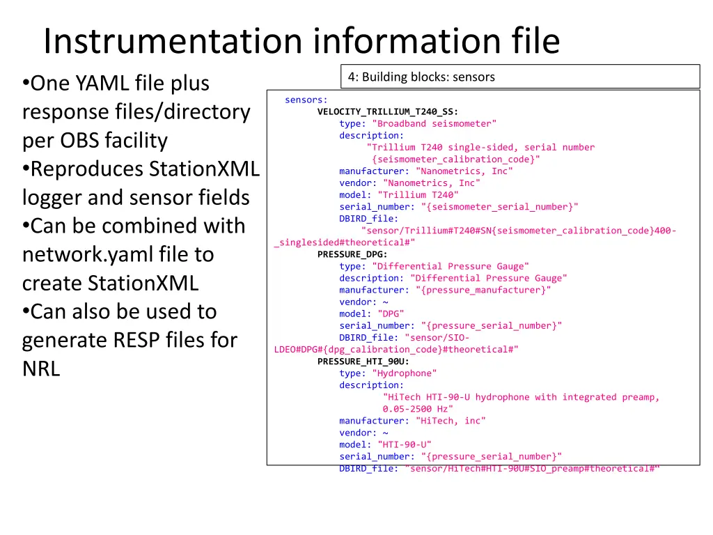 instrumentation information file one yaml file 3