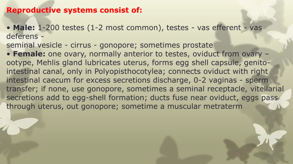 reproductive systems consist of