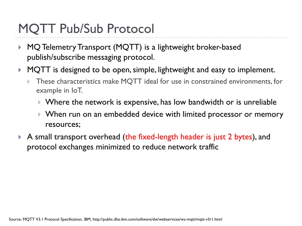 mqtt pub sub protocol