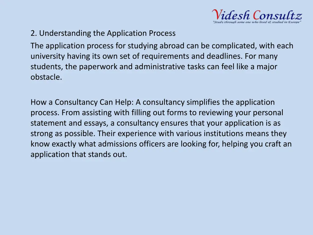 2 understanding the application process