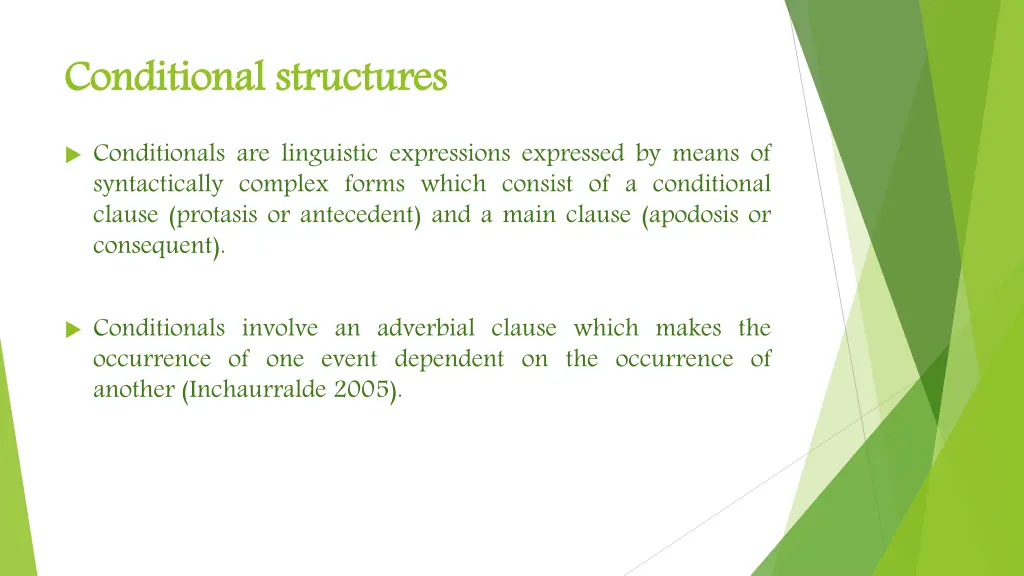 conditional