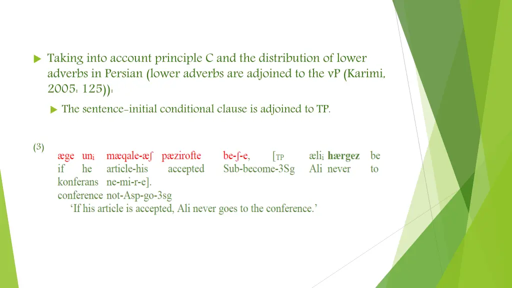 taking into account principle
