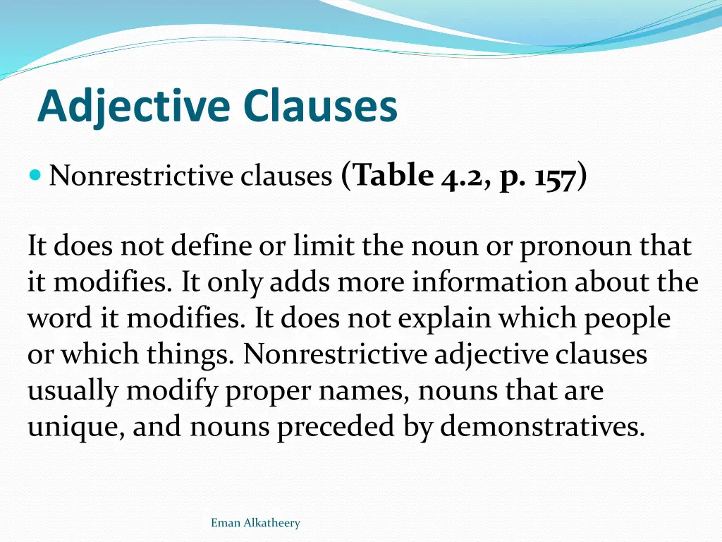 adjective clauses 4