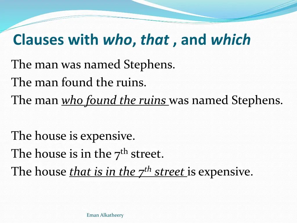 clauses with who that and which 2