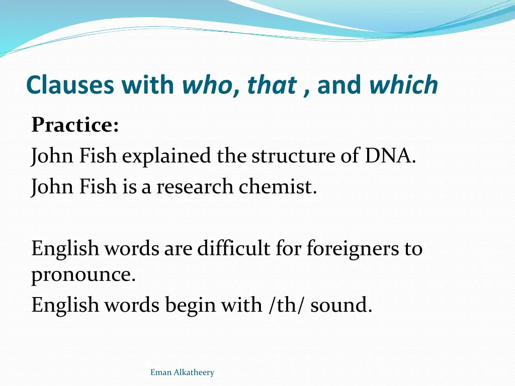 clauses with who that and which 3