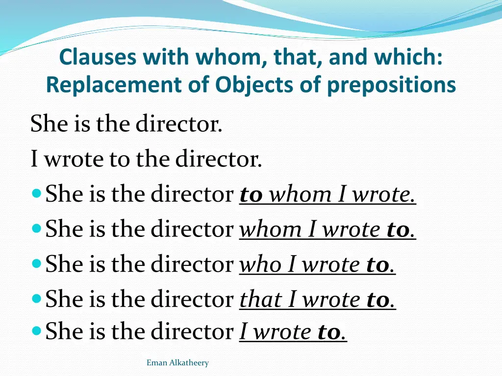 clauses with whom that and which replacement 9