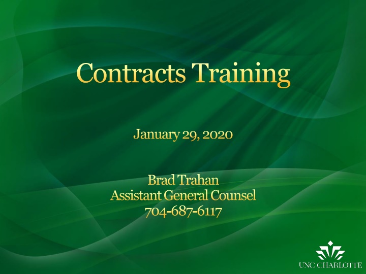contracts training