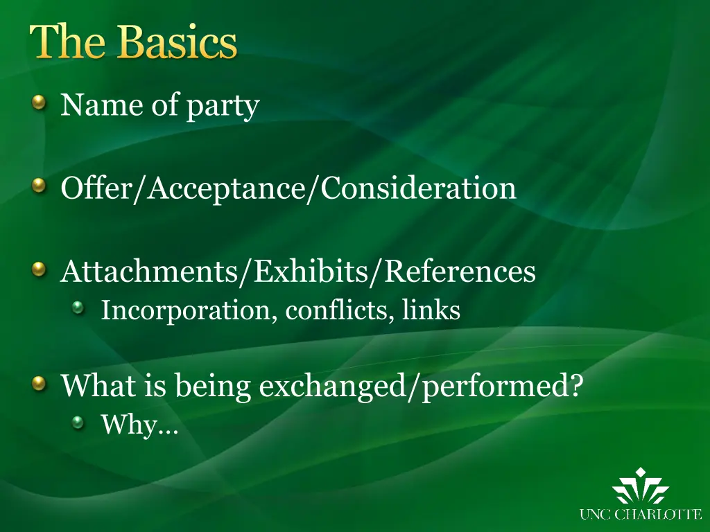 the basics