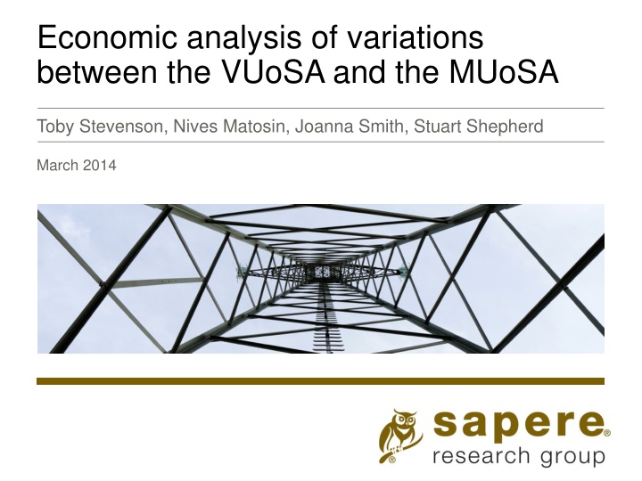 economic analysis of variations between the vuosa