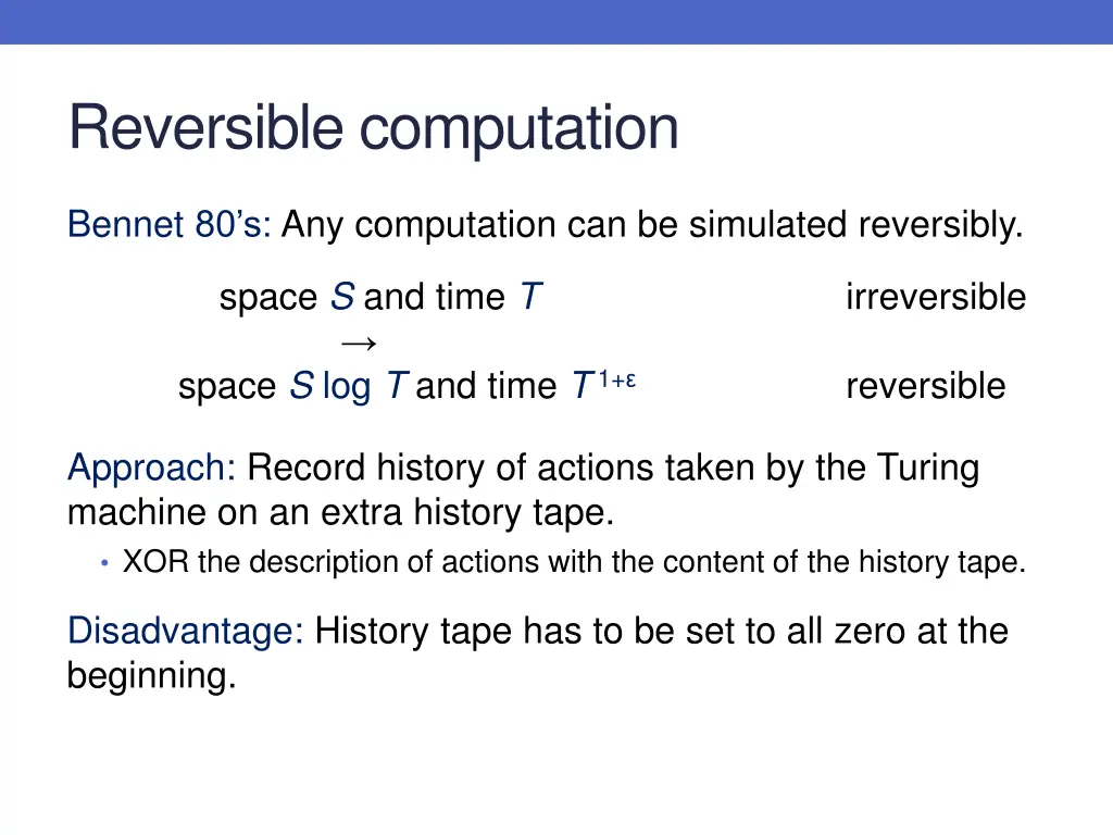reversible computation 2