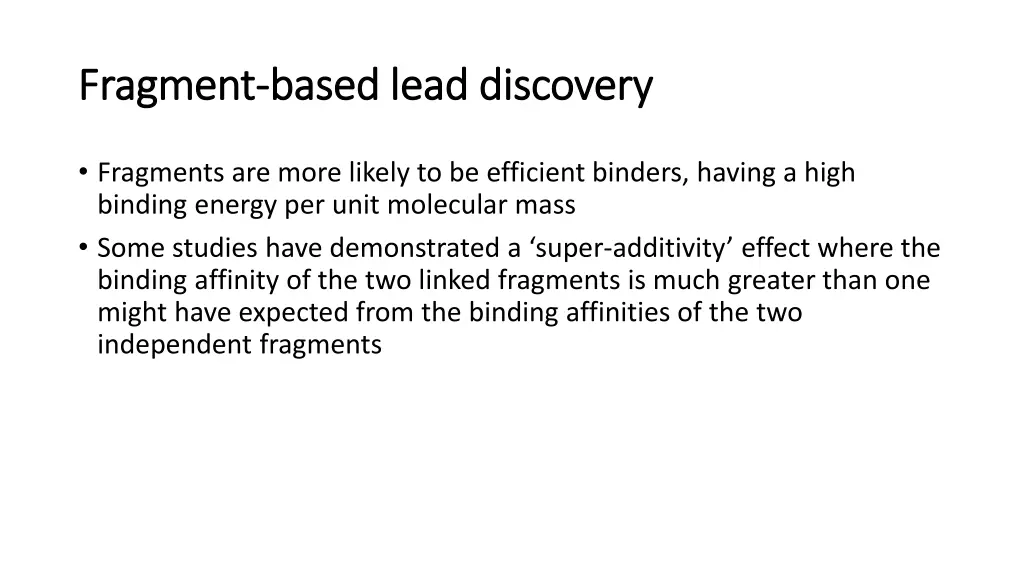 fragment fragment based lead discovery based lead 3