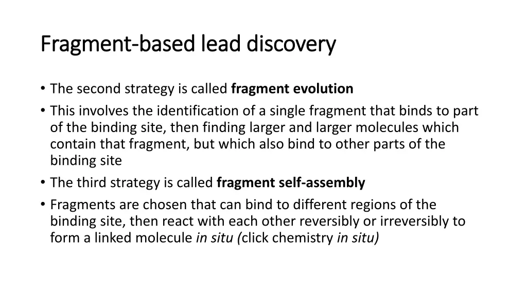 fragment fragment based lead discovery based lead 4