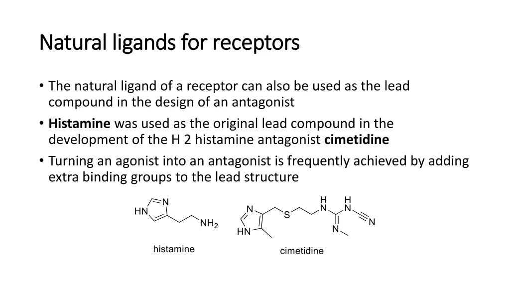natural ligands for receptors natural ligands