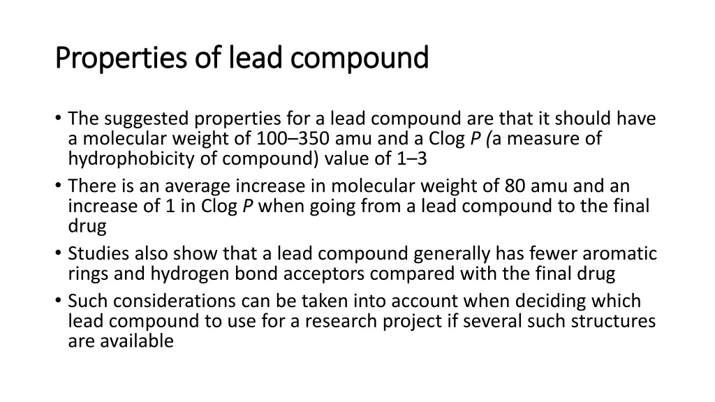 properties of lead compound properties of lead 1