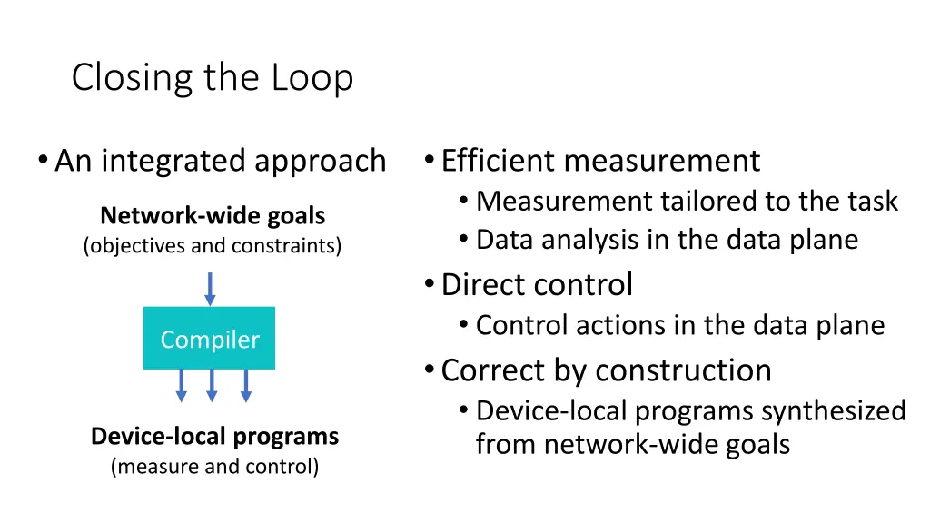 closing the loop