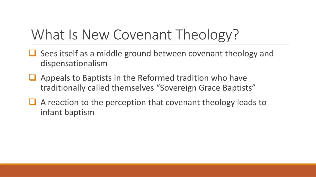 what is new covenant theology
