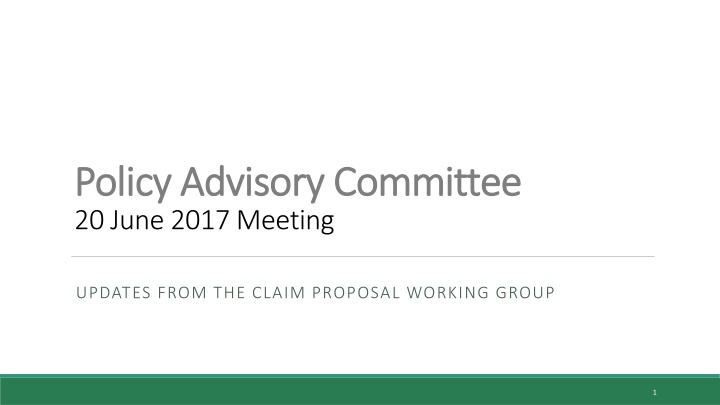 policy advisory committee policy advisory