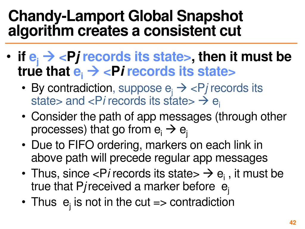 chandy lamport global snapshot algorithm creates 1