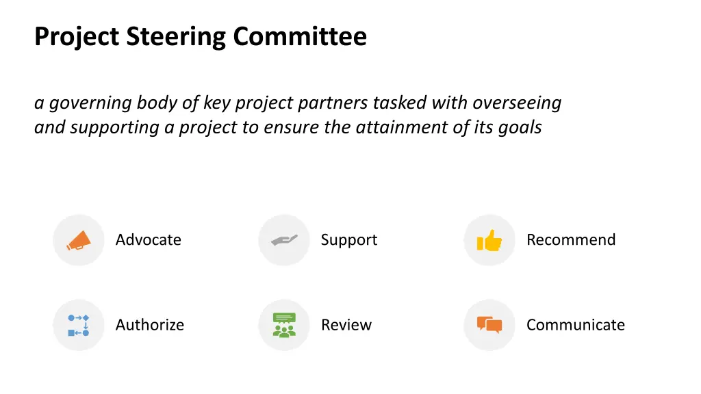project steering committee