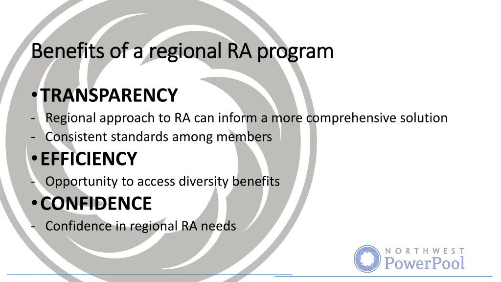benefits of a regional ra program benefits