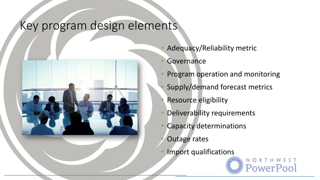 key program design elements