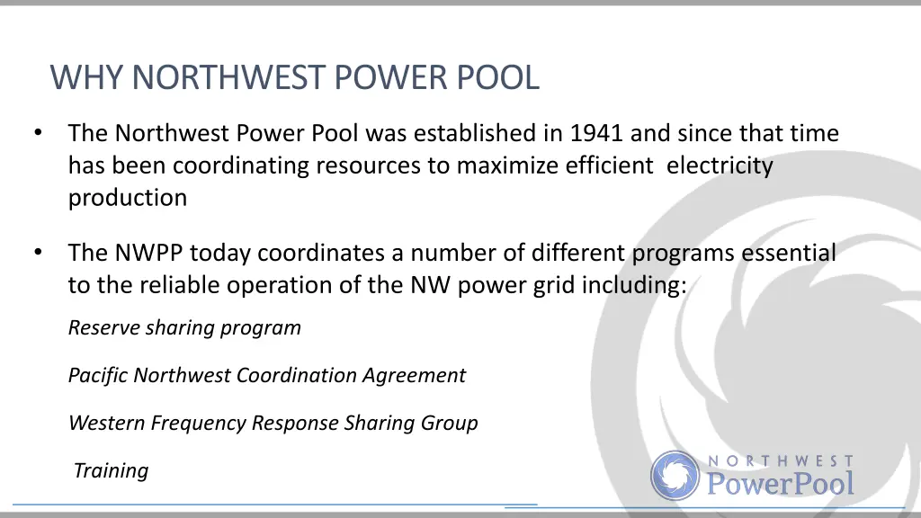 why northwest power pool