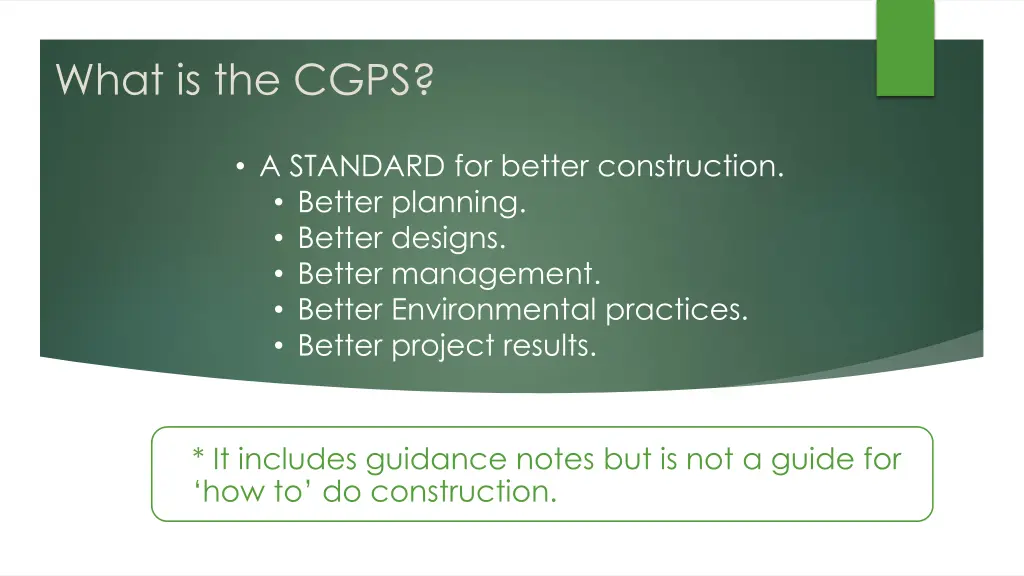 what is the cgps 1