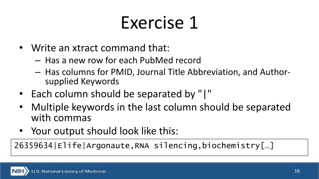 exercise 1