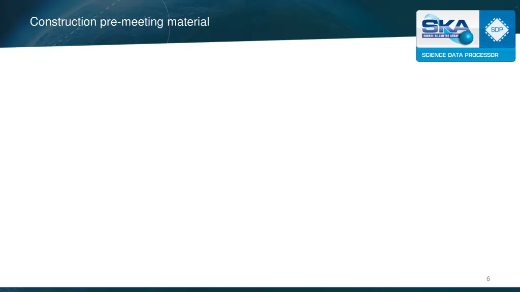 construction pre meeting material
