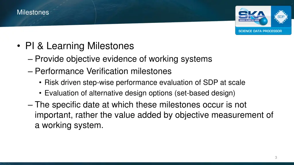 milestones 1