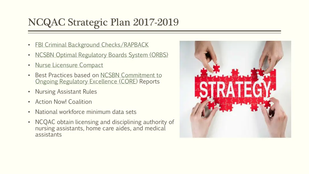 ncqac strategic plan 2017 2019