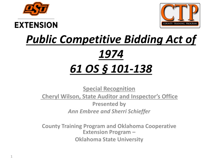 public competitive bidding act of 1974
