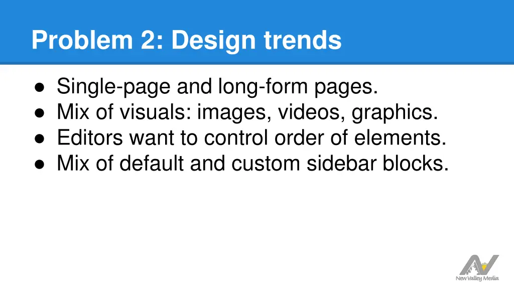 problem 2 design trends