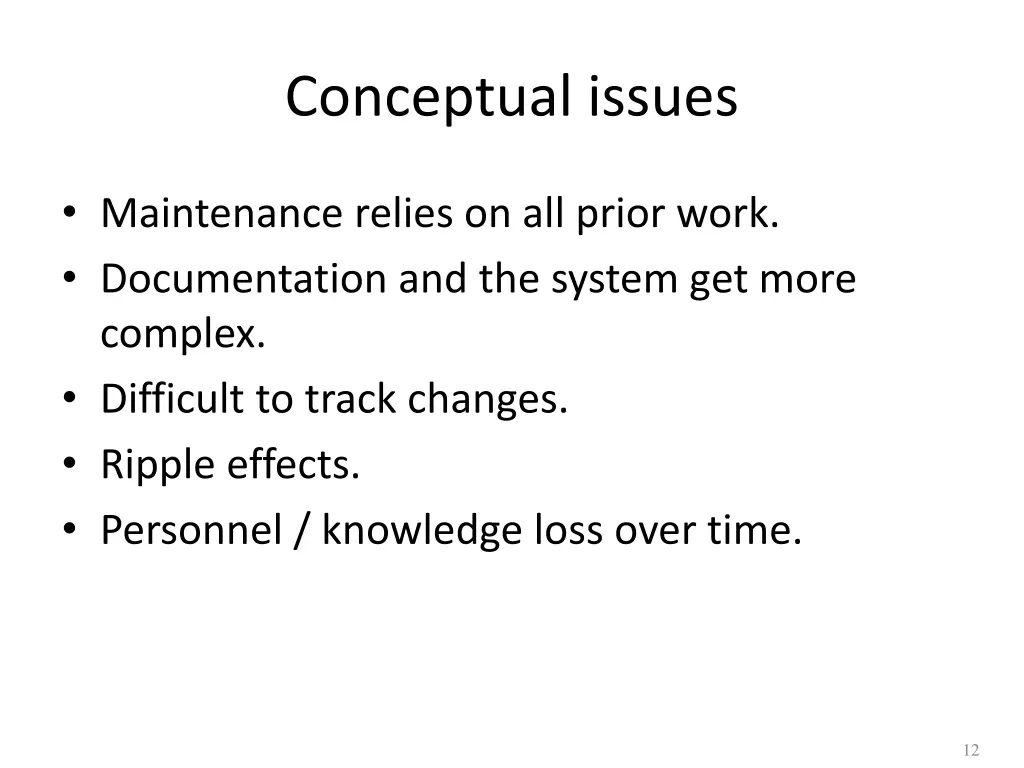 conceptual issues