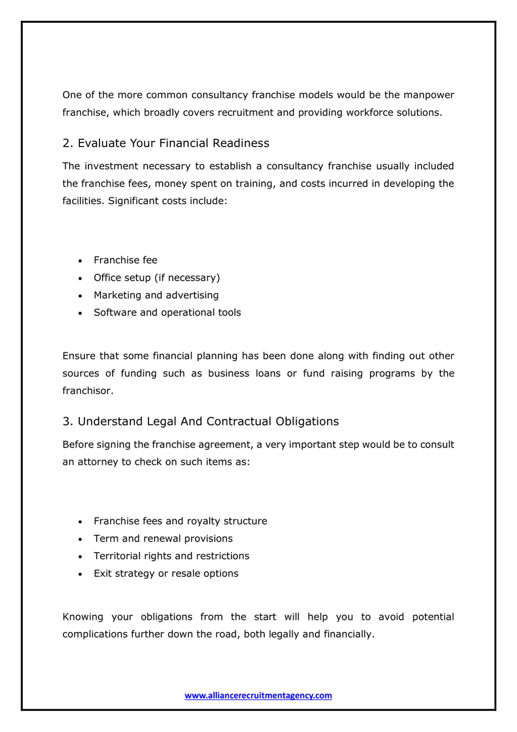 one of the more common consultancy franchise