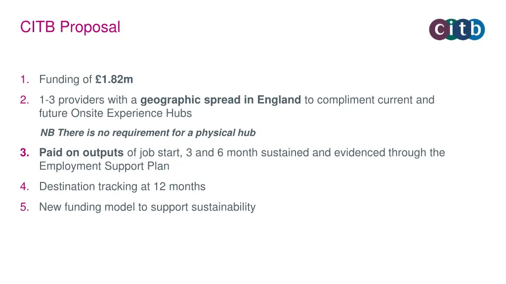 citb proposal