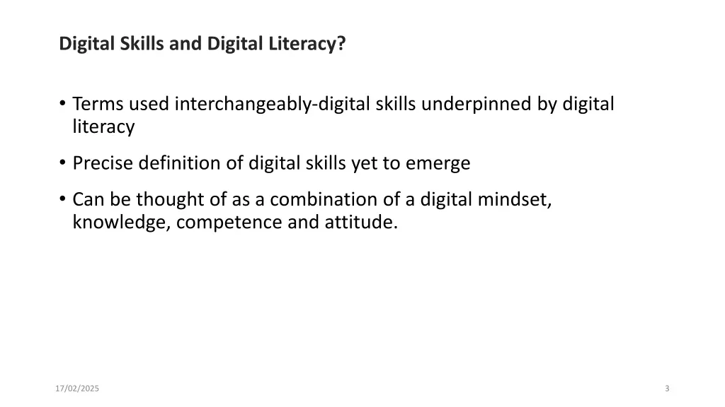 digital skills and digital literacy