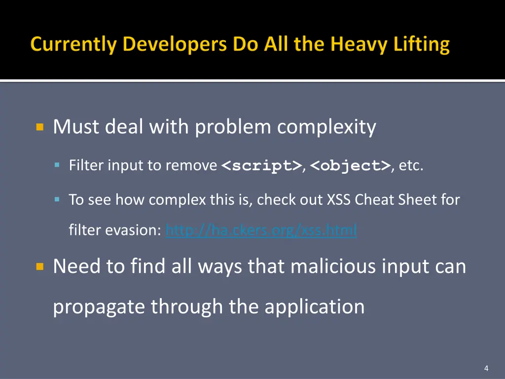 must deal with problem complexity
