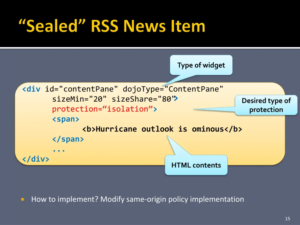 type of widget 1