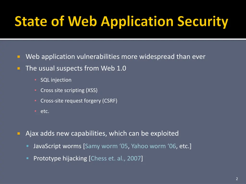 web application vulnerabilities more widespread