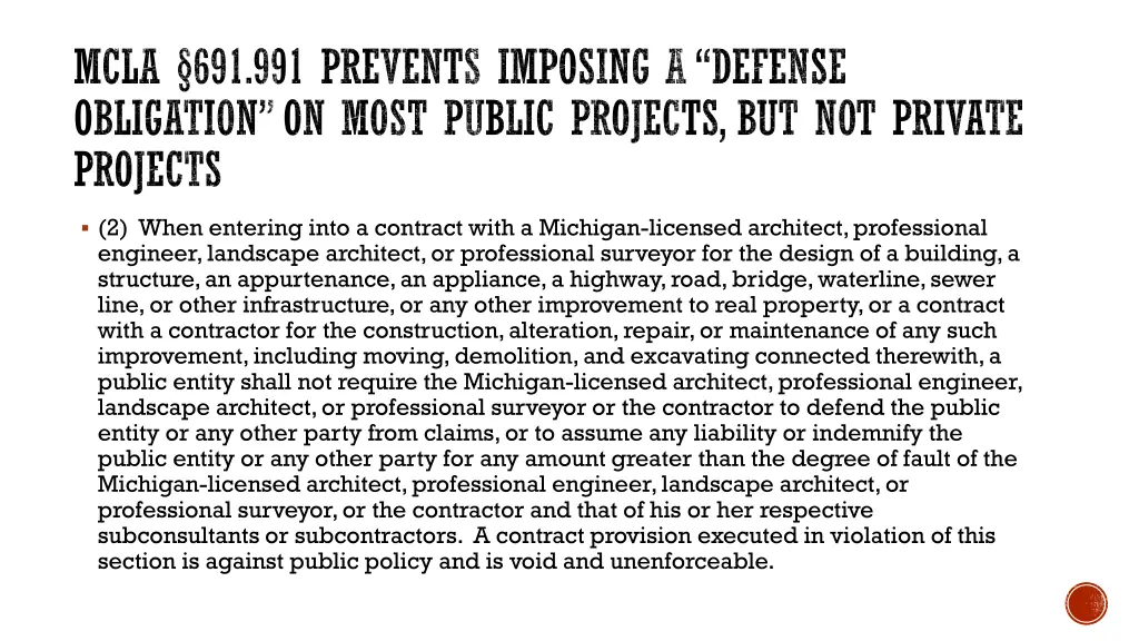 mcla 691 991 prevents imposing a defense