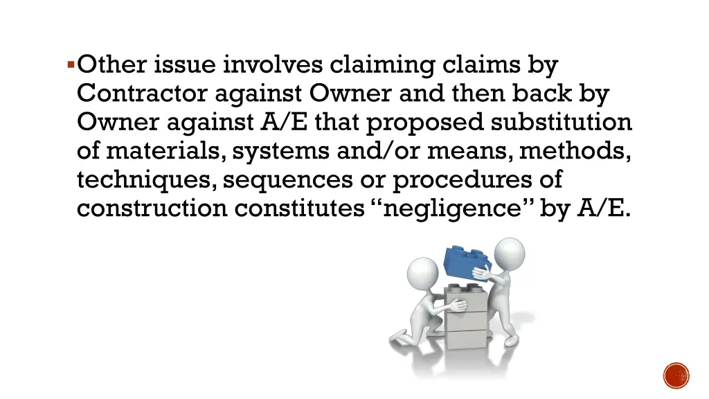 other issue involves claiming claims