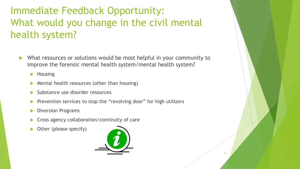 immediate feedback opportunity what would 1