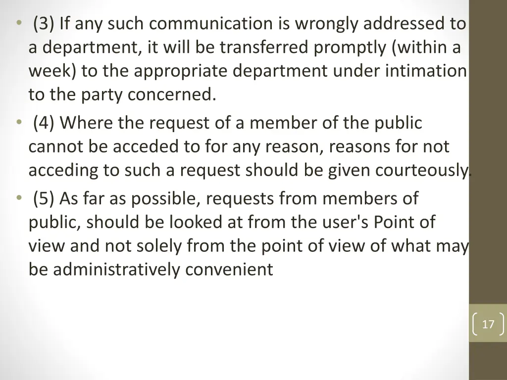 3 if any such communication is wrongly addressed