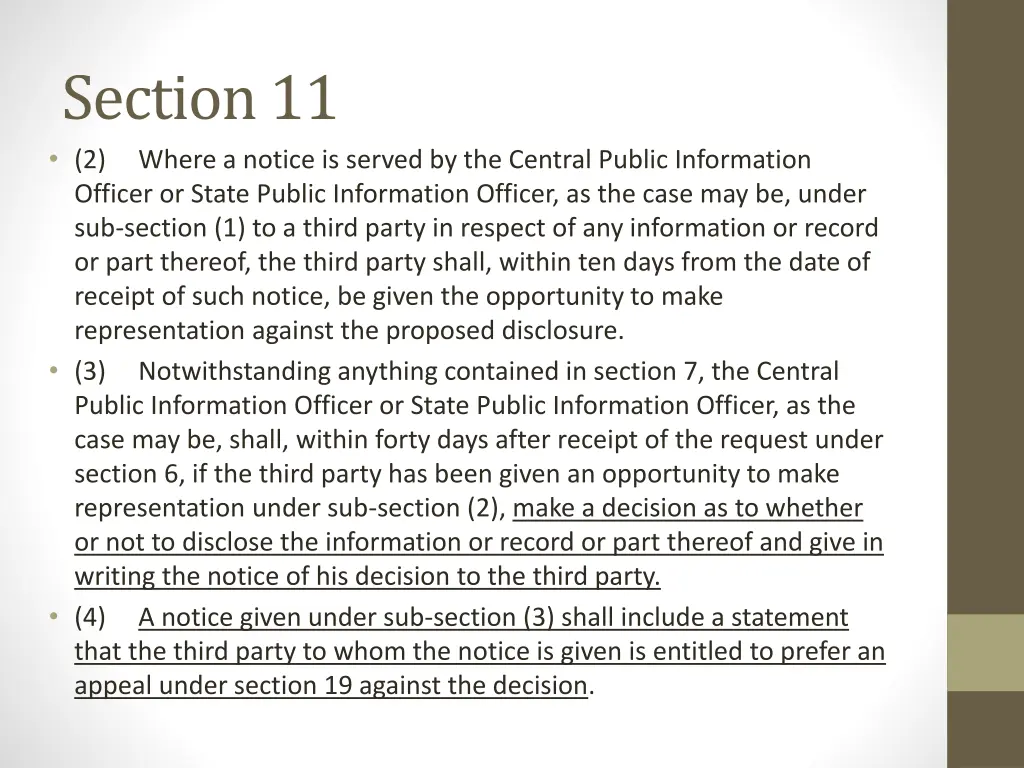 section 11 2 where a notice is served