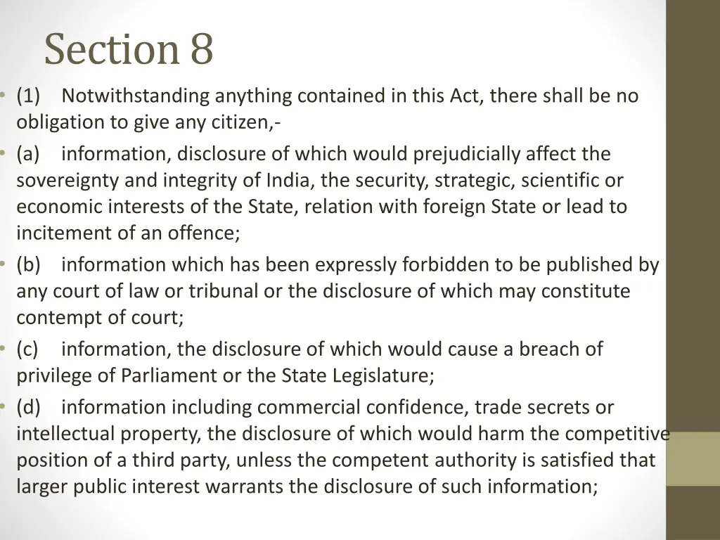 section 8 1 notwithstanding anything contained