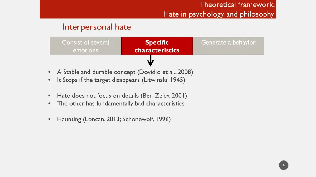 theoretical framework hate in psychology 1