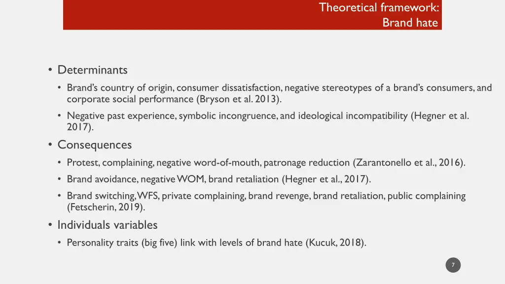 theoretical framework