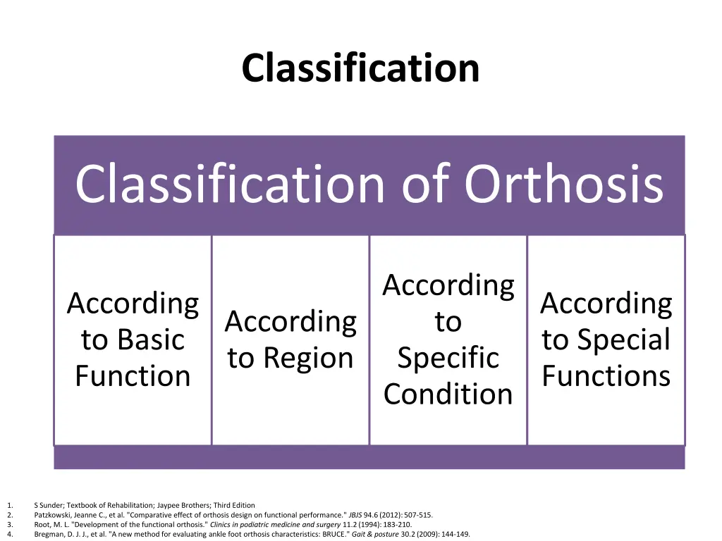 classification