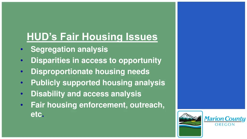 hud s fair housing issues segregation analysis
